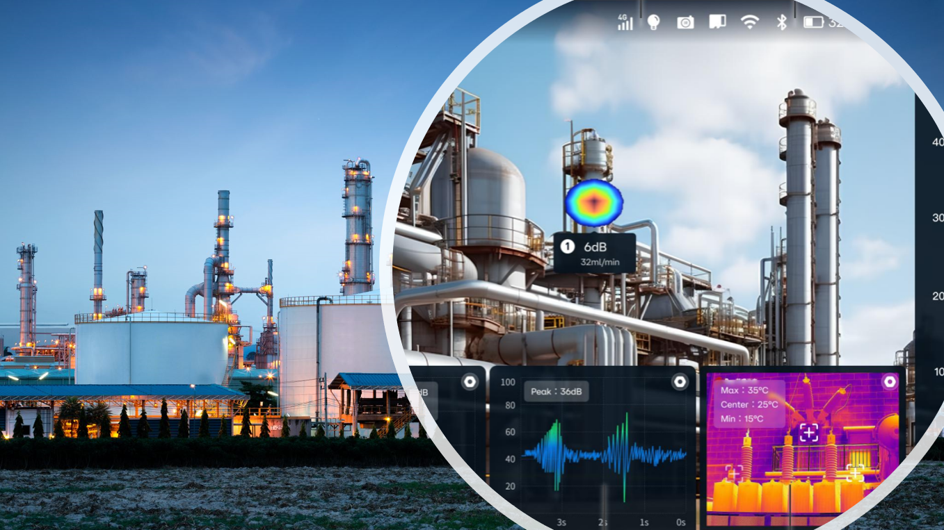 Detect gas leaks 10x faster with acoustic Imaging