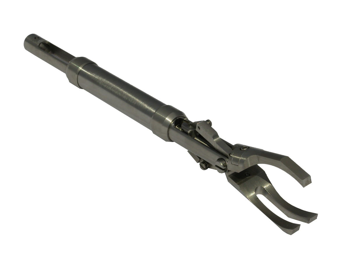 FME motorized grasper tool with fork and tyne jaws