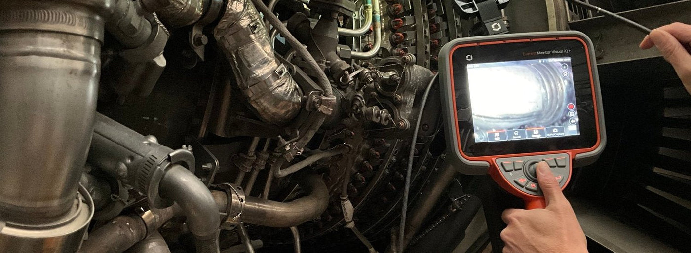 Industrial borescope camera used for aviation and engine inspection
