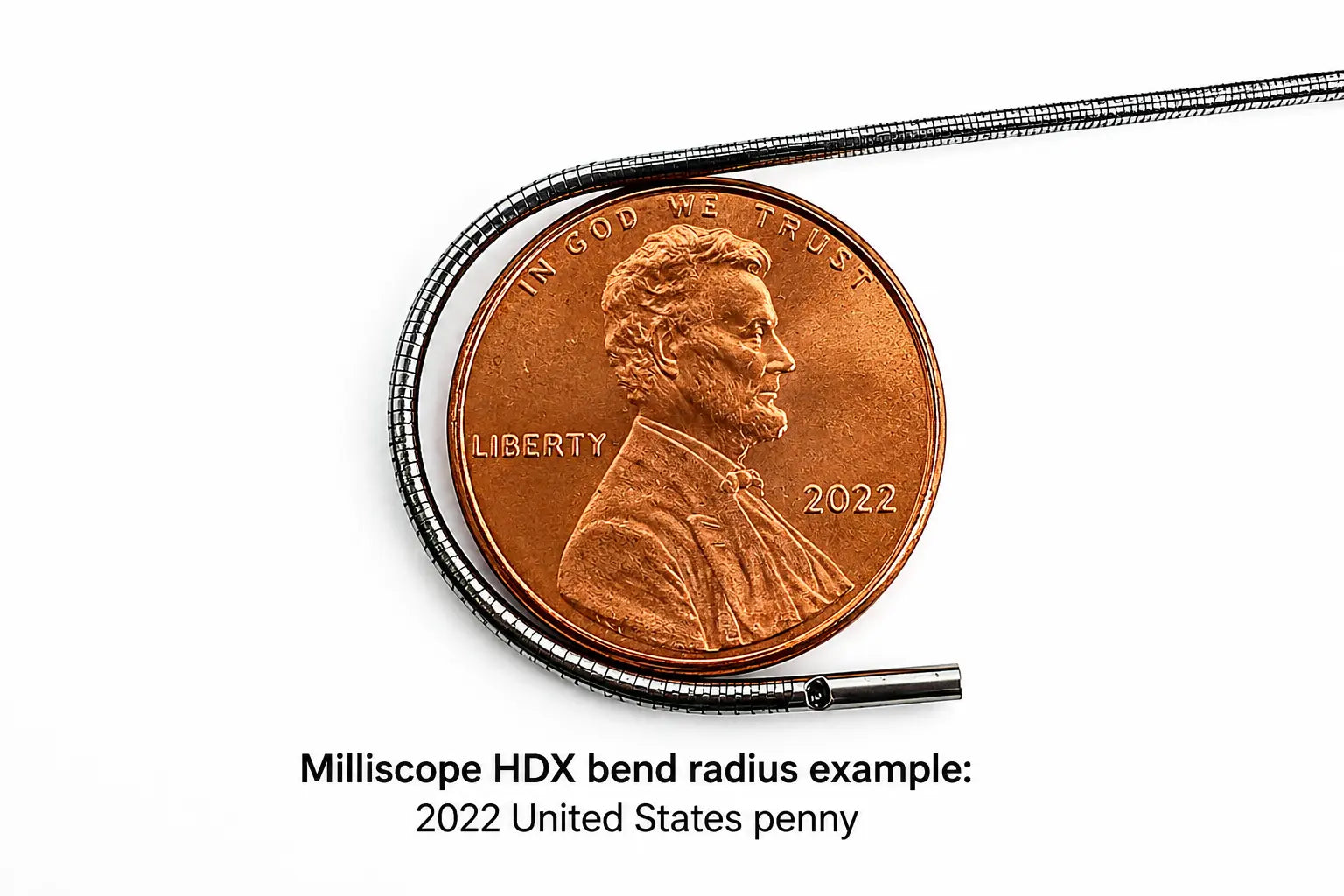 Milliscope HDX bend radius example