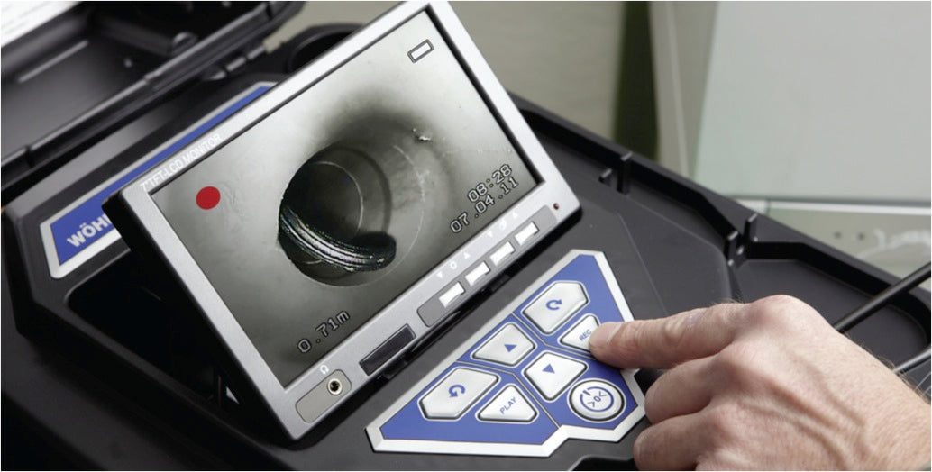 Wohler Vis 250 Keyboard functions for the inspection camera