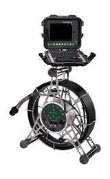 minCam MC360 pan and tilt push camera reel with 200 ft push rod and 8.4 inch control unit
