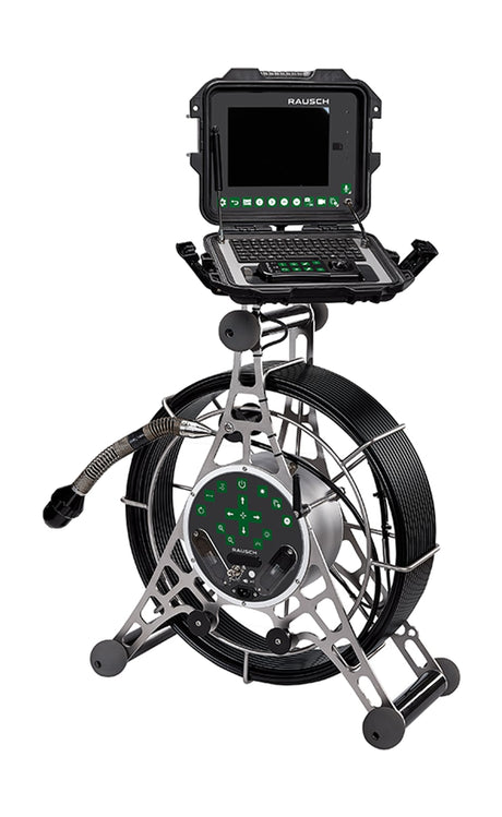 minCam MC360 pan and tilt push camera reel with 200 ft push rod and 8.4 inch control unit
