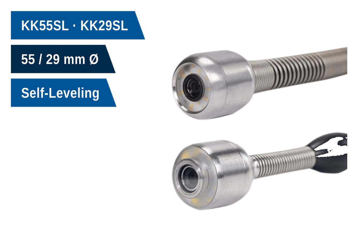 minCam KK55SL 55 mm and KK29SL 29 mm self-leveling camera heads