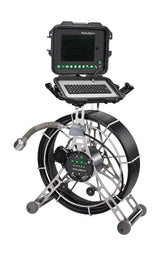 minCam MC50 self-leveling push camera reel with 200 ft push rod and 8.4 inch control unit